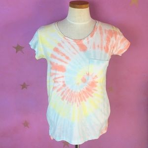 TIE DYE SUNSET SWIRL T-SHIRT SMALL NWOT